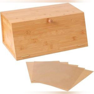 Final Chance.  Buy now No offers! Bread Box With 100Pcs Parchment Paper